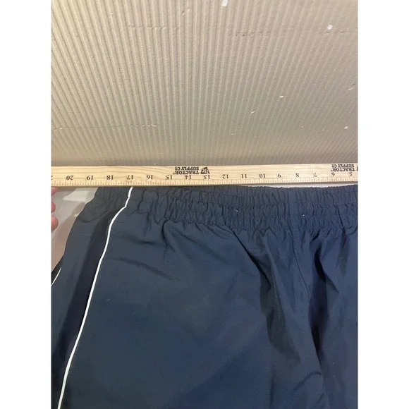 Nike Mens XXL Navy Blue Track Pants White Piping Mesh Lined Zipper Cuffs RN56323 - Picture 3 of 9